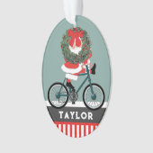 Cyclist Christmas Ornament (Vorderseite)