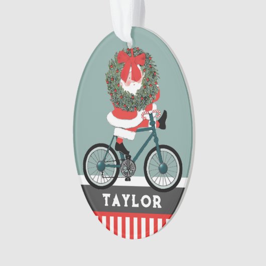 Cyclist Christmas Ornament (Vorderseite)