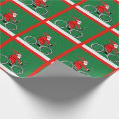 Cyclist Cycling Weihnachtsgeschenk Geschenkpapier (Ecke)