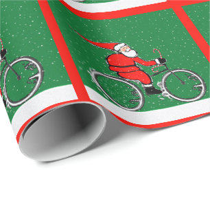Cyclist Cycling Weihnachtsgeschenk Geschenkpapier
