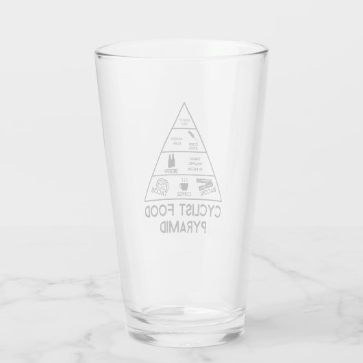 Cyclist Food Pyramide Glas (Rückseite)