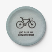 Cyclist - grunge metal look - sportliches Party Pappteller (Vorderseite)