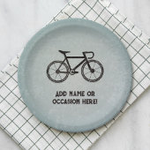 Cyclist - grunge metal look - sportliches Party Pappteller