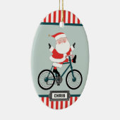 Cyclist Holiday Weihnachtsgeschenk Keramik Ornamen Ornament (Rechts)