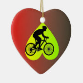 Cyclist Keramik Ornament (Rechts)
