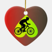 Cyclist Keramik Ornament (Hinten)