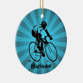 Cyclist Keramik Ornament (Rechts)