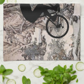 Cyclist Kitchtuch Geschirrtuch (Gefaltet)