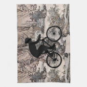 Cyclist Kitchtuch Geschirrtuch (Vertikal)
