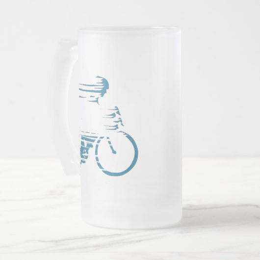 Cyclist Mattglas Bierglas (Vorderseite Links)