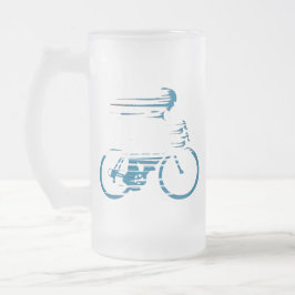 Cyclist Mattglas Bierglas