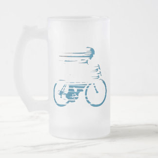 Cyclist Mattglas Bierglas