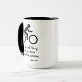 Cyclist Modernes Chic Bicycle Funny Coole Sache Na Tasse (Vorderseite Links)