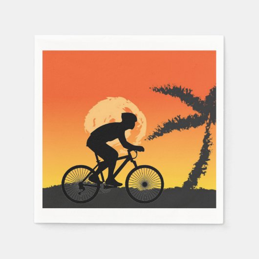 Cyclist Napkin Serviette (Vorderseite)