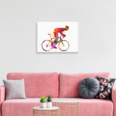 cyclist road bicycle leinwanddruck (Insitu (Wohnzimmer))