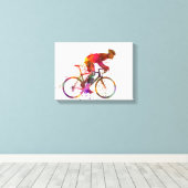 cyclist road bicycle leinwanddruck (Insitu (Holzboden))