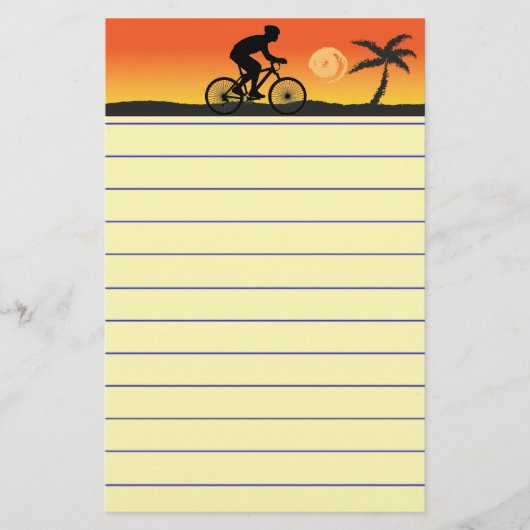 Cyclist Stationery Briefpapier (Vorderseite)