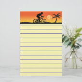 Cyclist Stationery Briefpapier (Stehend Vorderseite)