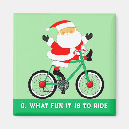 Cyclist Weihnachtsgeburten-Kleine Geschenke Magnet