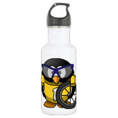Cyclistpinguin Edelstahlflasche (Vorderseite)