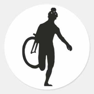 Cyclo-Runner-Aufkleber Runder Aufkleber
