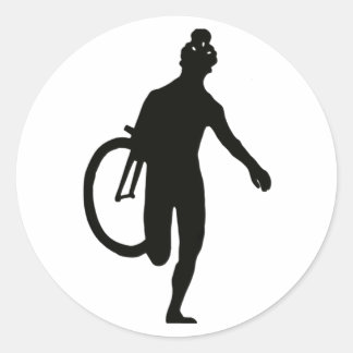 Cyclo-Runner-Aufkleber Runder Aufkleber