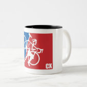 Cyclocross All-Star Zweifarbige Tasse (VorderseiteRechts)