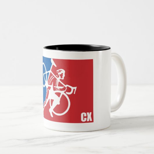 Cyclocross All-Star Zweifarbige Tasse (VorderseiteRechts)