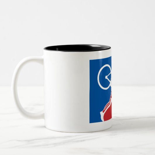 Cyclocross All-Star Zweifarbige Tasse (Links)