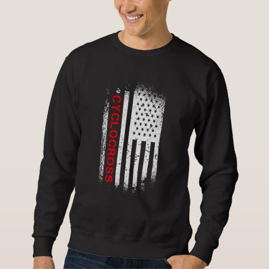 Cyclocross American Flag Sweatshirt (Vorderseite)