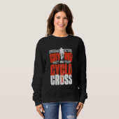Cyclocross Bicycle Enthusiast Art Sweatshirt (Vorne ganz)