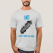 Cyclocross Blau - CX-Winter macht mich Quer T-Shirt (Vorderseite)