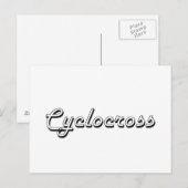Cyclocross Classic Retro Design Postkarte (Vorne/Hinten)