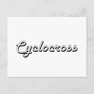Cyclocross Classic Retro Design Postkarte