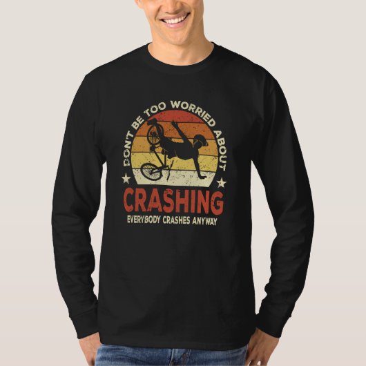 Cyclocross Crash With Cyclocross Bike T-Shirt (Vorderseite)
