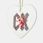 Cyclocross Keramik Ornament (Links)