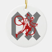 Cyclocross Keramik Ornament (Vorne)