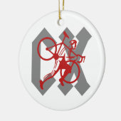 Cyclocross Keramik Ornament (Links)