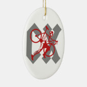Cyclocross Keramik Ornament (Rechts)