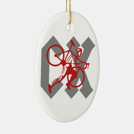 Cyclocross Keramik Ornament (Rechts)