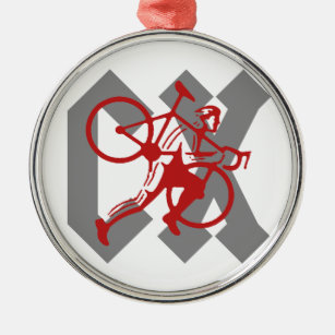 Cyclocross Ornament Aus Metall