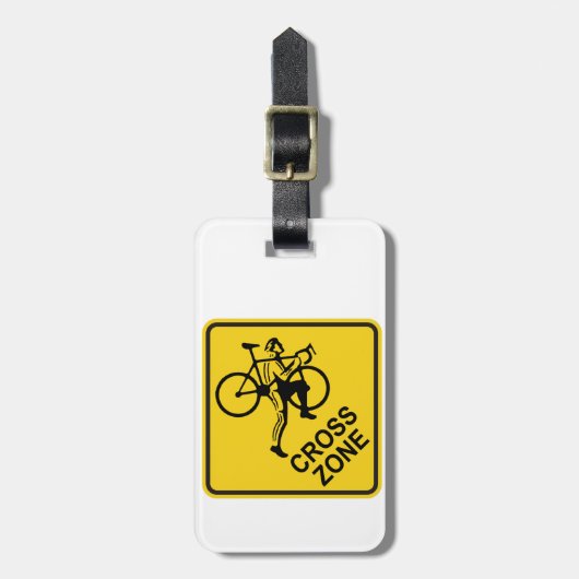 Cyclocross Zone Road Sign Gepäckanhänger (Vorderseite vertikal)