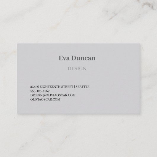 Cyclomene-Blume Visitenkarte (Rückseite)