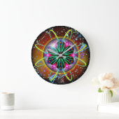 Cyclon Orbz Kaleid Round Große Wanduhr (Zuhause)