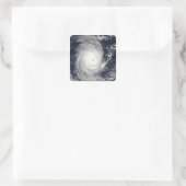 Cyclone Adeline-Juliet bewegt West Quadratischer Aufkleber (Tasche)
