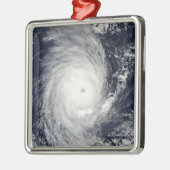 Cyclone Adeline-Juliet bewegt West Silbernes Ornament (Links)