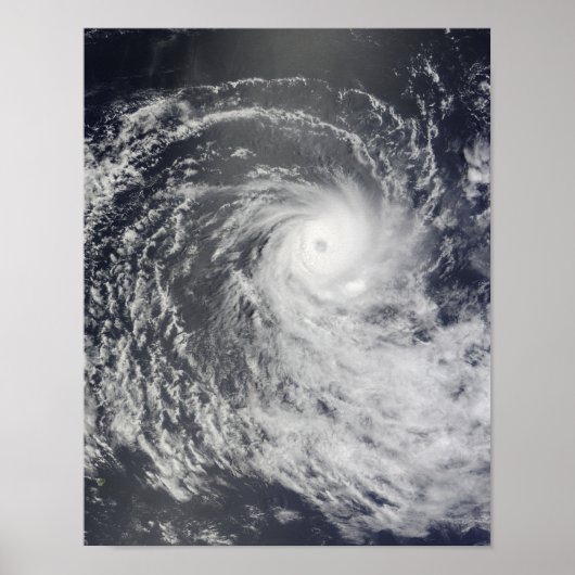 Cyclone Anja über den südlichen Indischen Ozean Poster (Vorne)