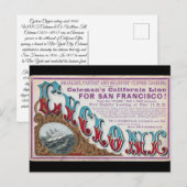 Cyclone Clipper Segelschiffe 1900 Postkarte (Vorne/Hinten)