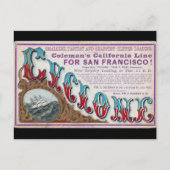 Cyclone Clipper Segelschiffe 1900 Postkarte (Vorderseite)