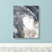 Cyclone Dominic vor der Küste der Western Austra Leinwanddruck (Insitu (Holzboden))
